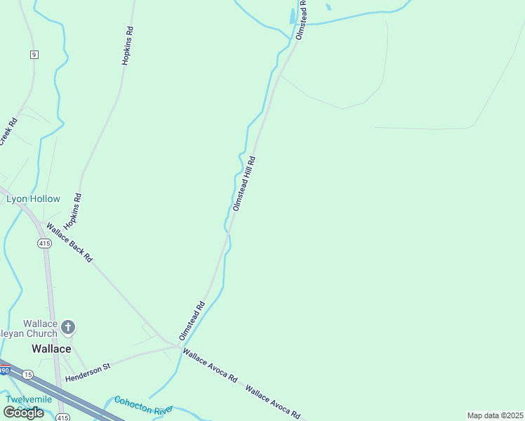 map of restaurants, bars, coffee shops, grocery stores, and more near 9195 Olmstead Hill Road in Avoca