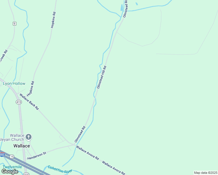 map of restaurants, bars, coffee shops, grocery stores, and more near 9195 Olmstead Hill Road in Avoca