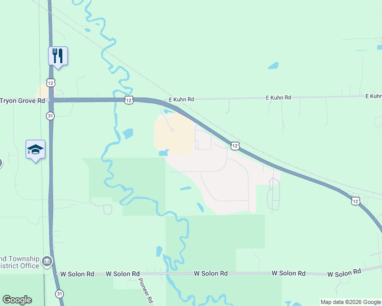 map of restaurants, bars, coffee shops, grocery stores, and more near 5006 Macwood Drive in Richmond