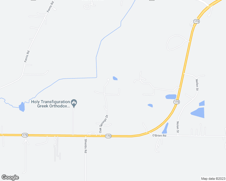 map of restaurants, bars, coffee shops, grocery stores, and more near 8408 Oak Springs Drive in Harvard