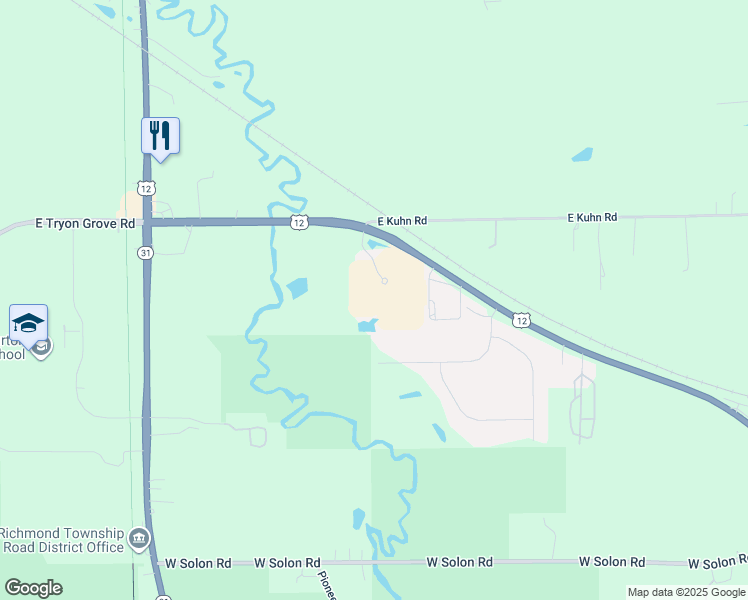 map of restaurants, bars, coffee shops, grocery stores, and more near 430 Cunat Boulevard in Richmond