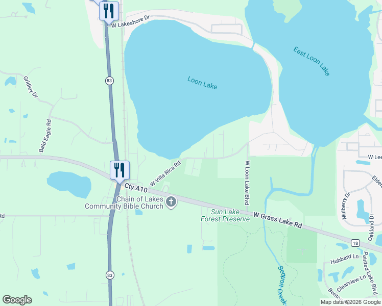 map of restaurants, bars, coffee shops, grocery stores, and more near 23120 West Villa Rica Road in Antioch