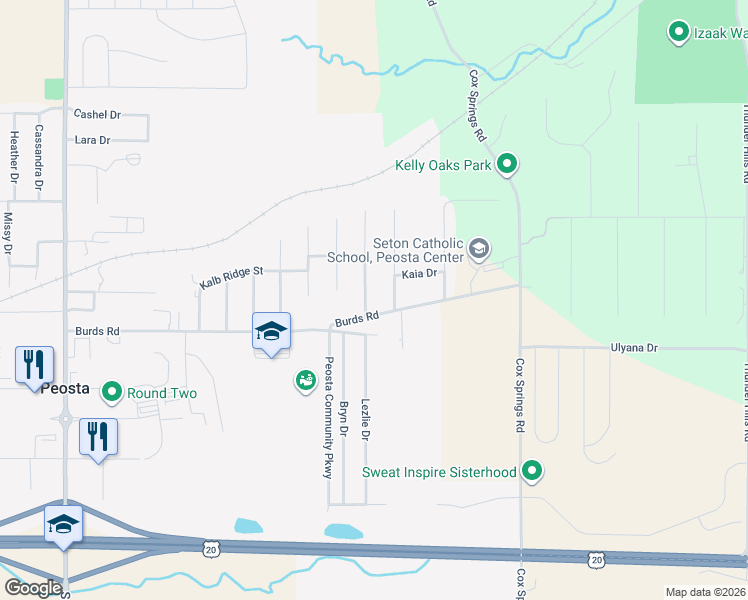 map of restaurants, bars, coffee shops, grocery stores, and more near 568 Walnut Ridge St in Peosta