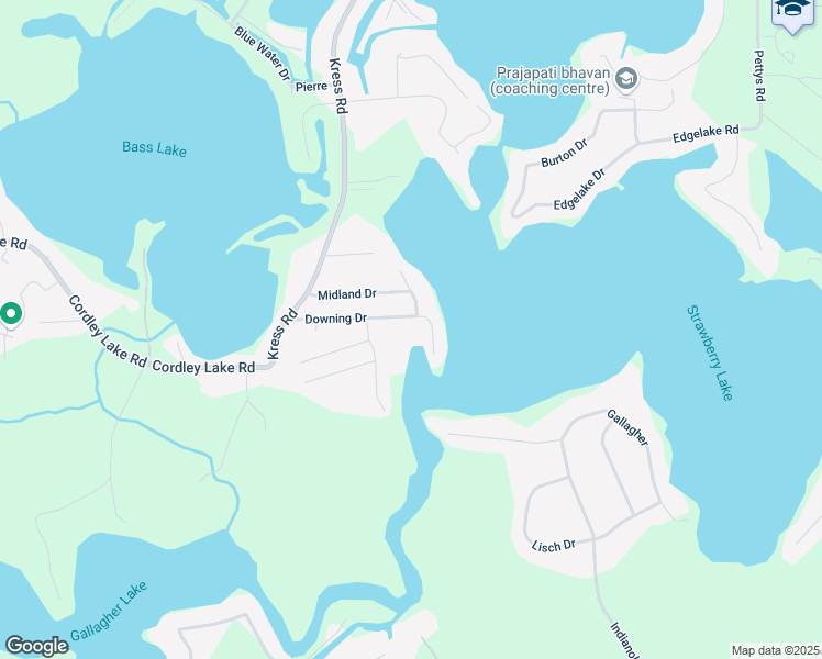 map of restaurants, bars, coffee shops, grocery stores, and more near 4770 Downing Drive in Pinckney