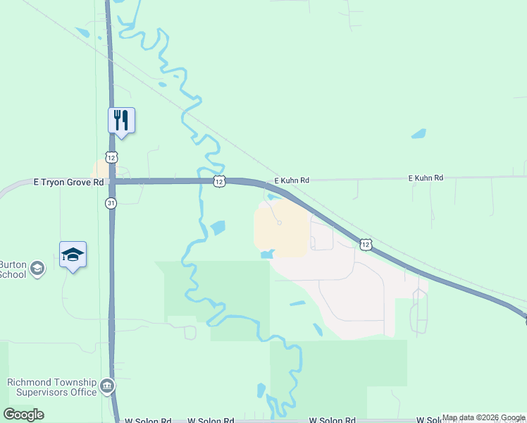 map of restaurants, bars, coffee shops, grocery stores, and more near 8400 Cunat Boulevard in Richmond
