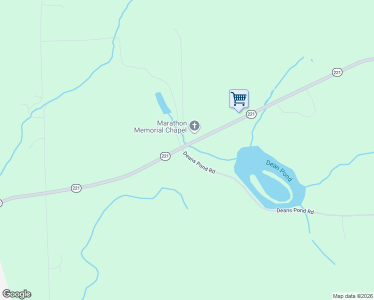 map of restaurants, bars, coffee shops, grocery stores, and more near 4011 New York 221 in Marathon