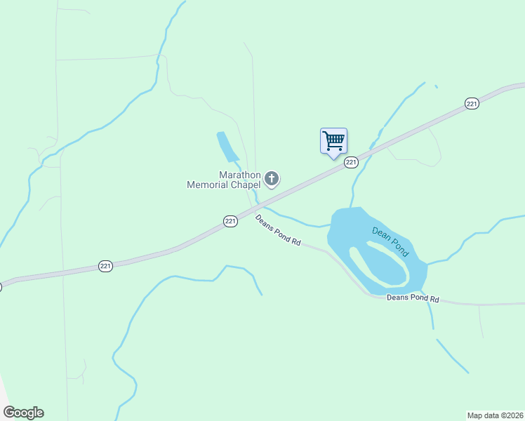 map of restaurants, bars, coffee shops, grocery stores, and more near 4011 New York 221 in Marathon