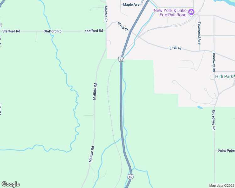 map of restaurants, bars, coffee shops, grocery stores, and more near 10335 U.S. 62 in Gowanda