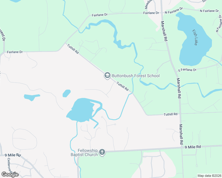 map of restaurants, bars, coffee shops, grocery stores, and more near 10524 Oak Forest Drive in South Lyon
