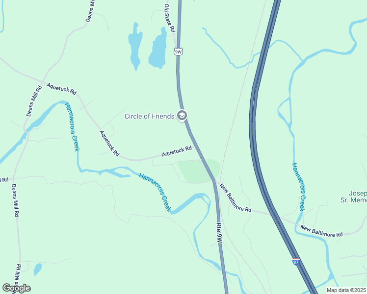 map of restaurants, bars, coffee shops, grocery stores, and more near 1024 Aquetuck Road in Ravena