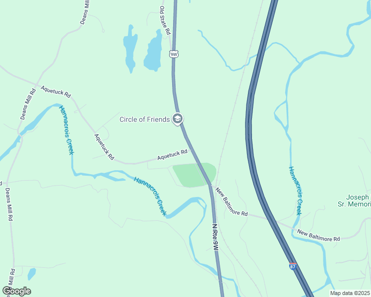 map of restaurants, bars, coffee shops, grocery stores, and more near 1012 Aquetuck Road in Ravena