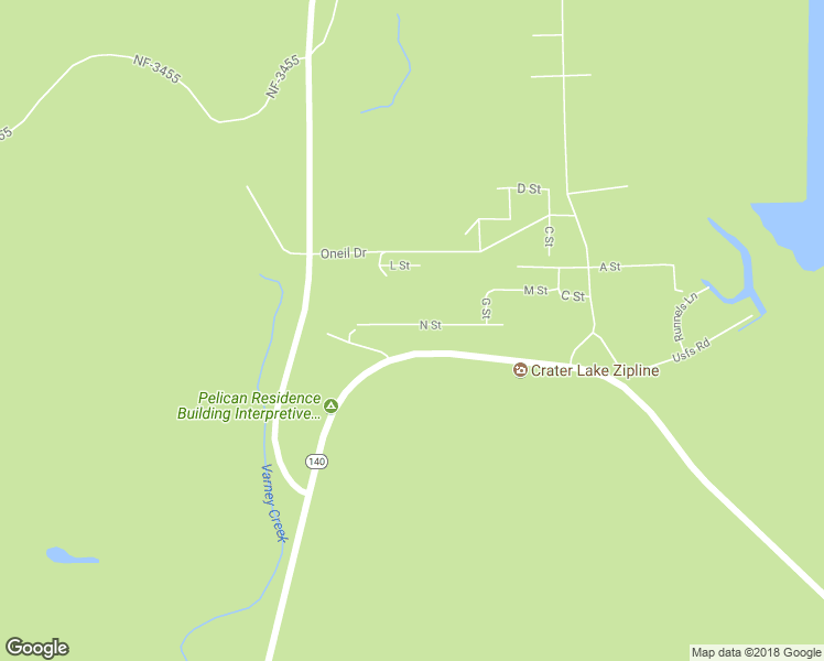 map of restaurants, bars, coffee shops, grocery stores, and more near 30032 N Street in Klamath Falls
