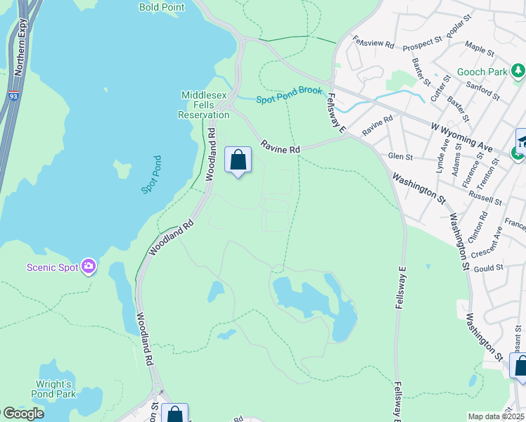 map of restaurants, bars, coffee shops, grocery stores, and more near 15 Executive Drive in Stoneham