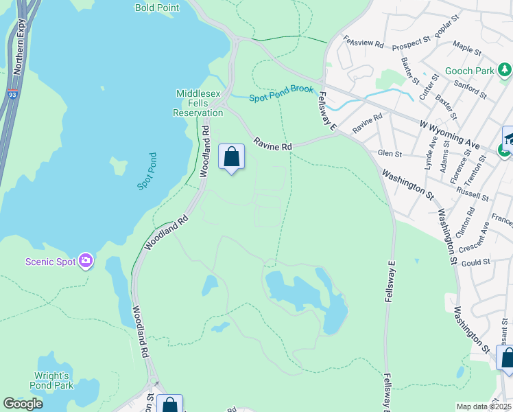 map of restaurants, bars, coffee shops, grocery stores, and more near 15 Executive Drive in Stoneham