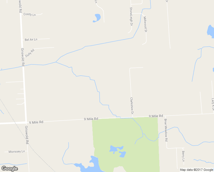 map of restaurants, bars, coffee shops, grocery stores, and more near 57976 9 Mile Road in South Lyon