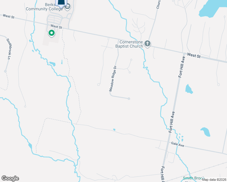 map of restaurants, bars, coffee shops, grocery stores, and more near 33 Meadow Ridge Drive in Pittsfield