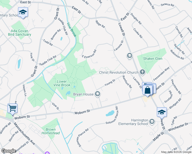 map of restaurants, bars, coffee shops, grocery stores, and more near 71 Webb Street in Lexington