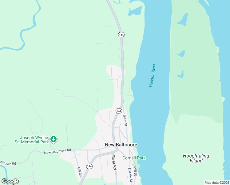 map of restaurants, bars, coffee shops, grocery stores, and more near 36 Hudson Ridge Road in New Baltimore