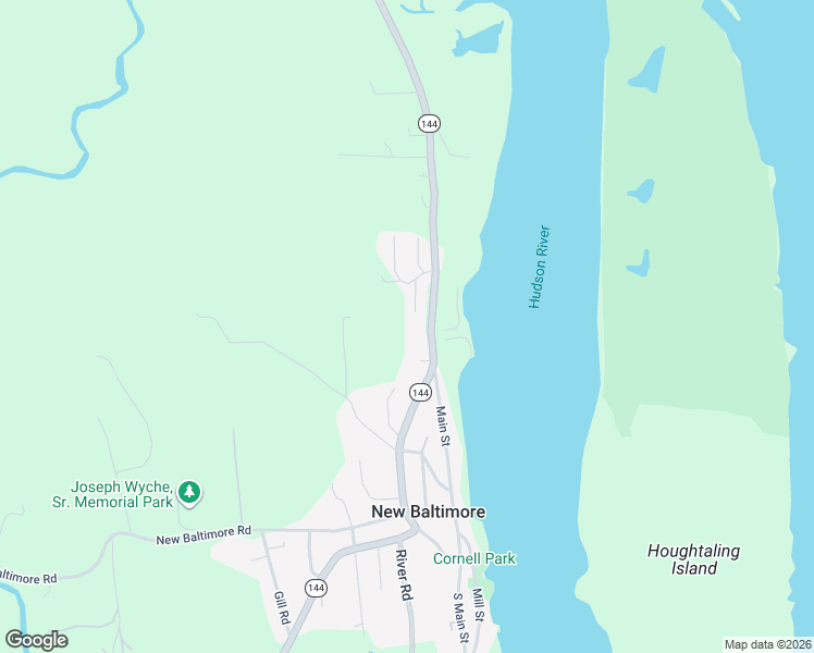 map of restaurants, bars, coffee shops, grocery stores, and more near 36 Hudson Ridge Rd in New Baltimore