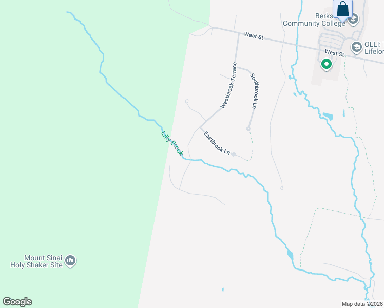 map of restaurants, bars, coffee shops, grocery stores, and more near 4 Eastbrook Ln in Pittsfield