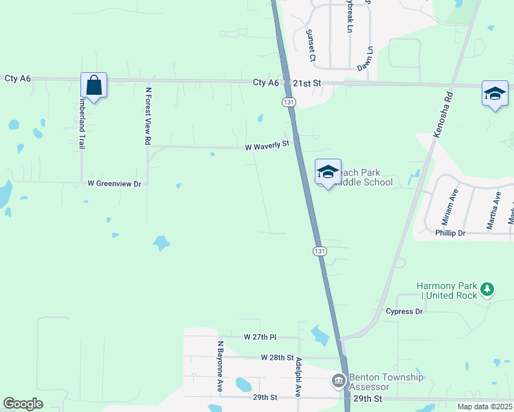 map of restaurants, bars, coffee shops, grocery stores, and more near 40620 North Cornell Street in Beach Park