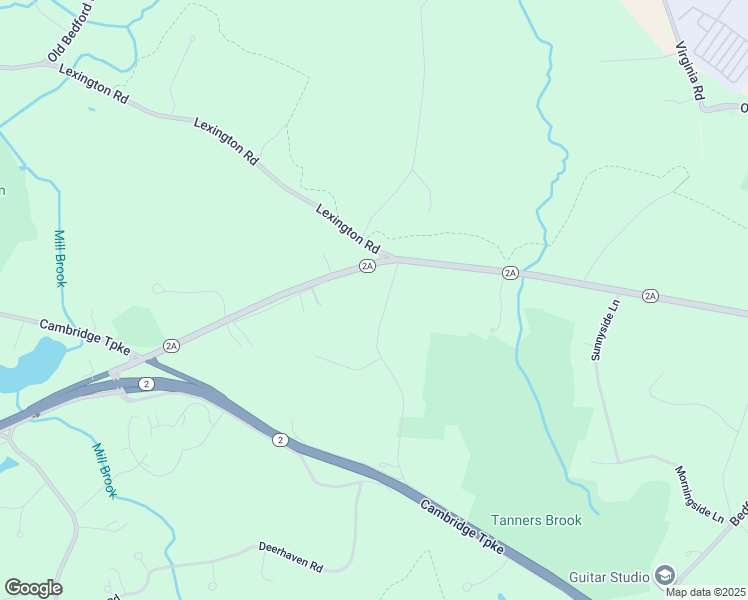 map of restaurants, bars, coffee shops, grocery stores, and more near 39 Brooks Road in Lincoln