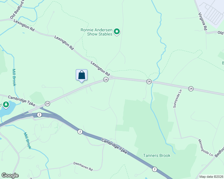 map of restaurants, bars, coffee shops, grocery stores, and more near 38 Brooks Road in Lincoln