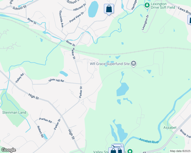 map of restaurants, bars, coffee shops, grocery stores, and more near 31 Drummer Road in Acton