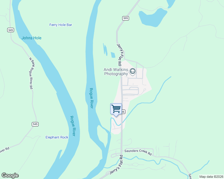 map of restaurants, bars, coffee shops, grocery stores, and more near 95707 Jerry's Flat Road in Gold Beach