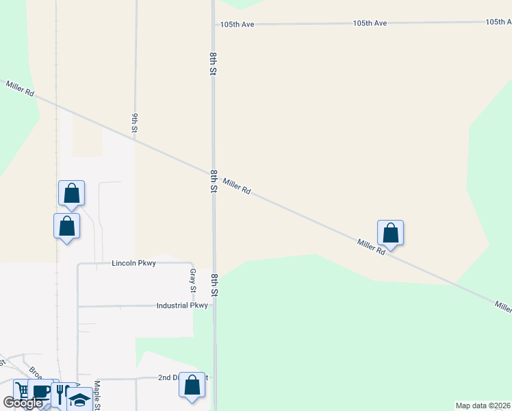 map of restaurants, bars, coffee shops, grocery stores, and more near 770 Miller Road in Plainwell