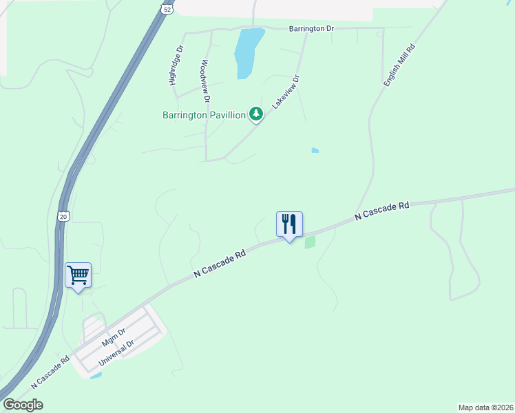 map of restaurants, bars, coffee shops, grocery stores, and more near 14061 North Cascade Road in Dubuque