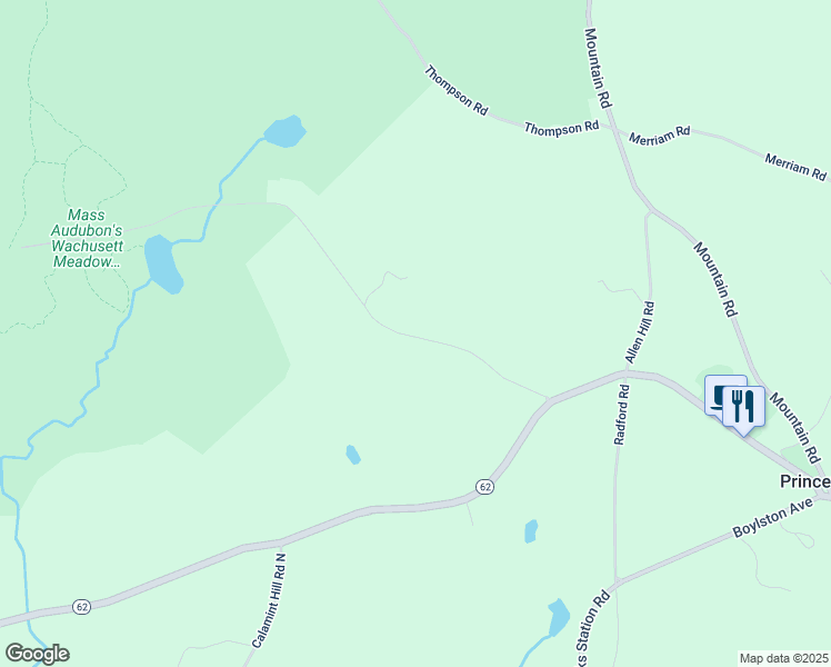 map of restaurants, bars, coffee shops, grocery stores, and more near 37 Goodnow Road in Princeton