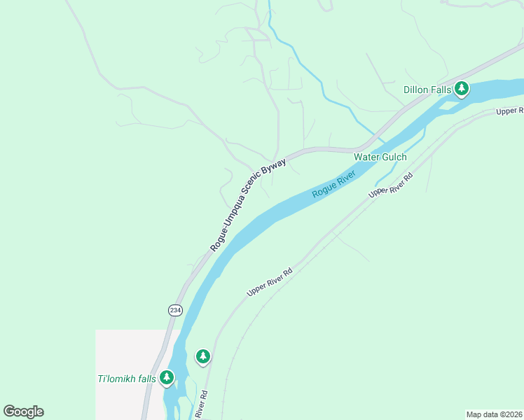 map of restaurants, bars, coffee shops, grocery stores, and more near 13533 Oregon 234 in Gold Hill