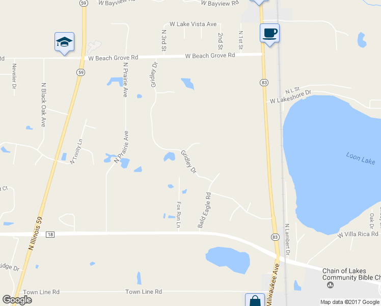 map of restaurants, bars, coffee shops, grocery stores, and more near 40539 Gridley Drive in Antioch