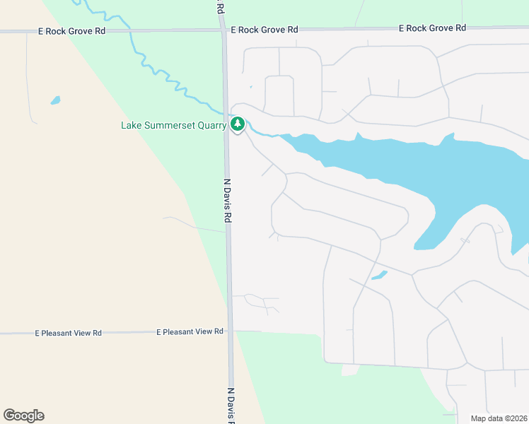 map of restaurants, bars, coffee shops, grocery stores, and more near 134 Lake Summerset Road in Davis