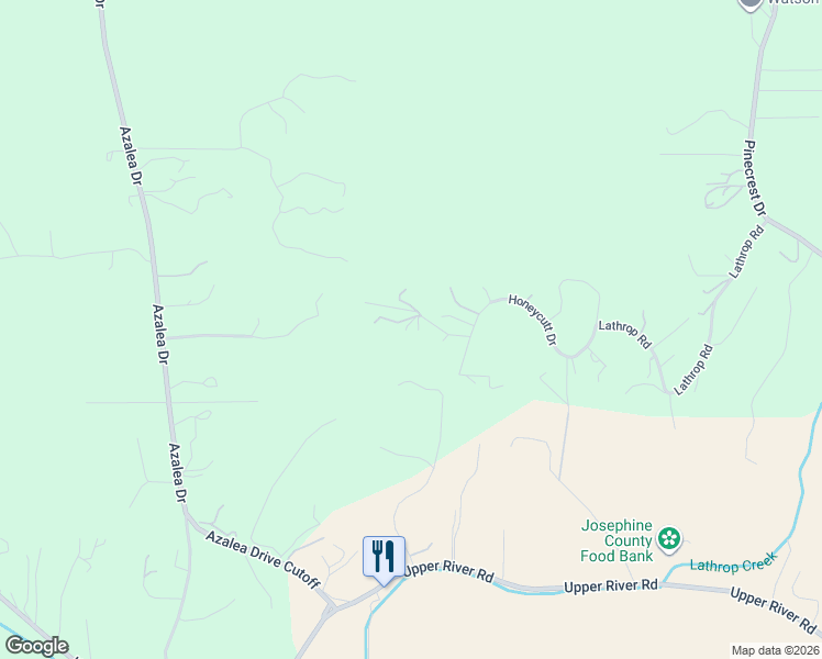 map of restaurants, bars, coffee shops, grocery stores, and more near 209 Isabella Lane in Grants Pass