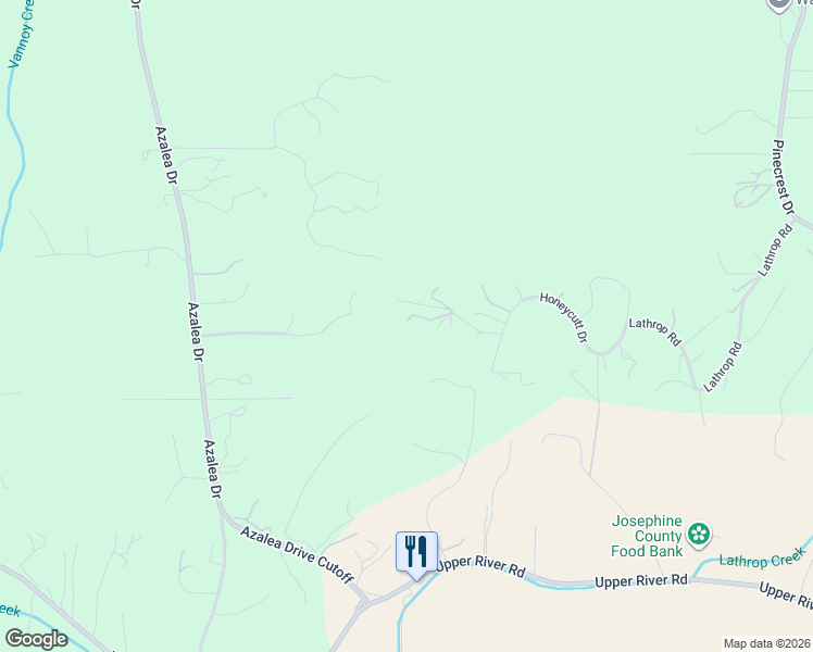 map of restaurants, bars, coffee shops, grocery stores, and more near 215 Isabella Lane in Grants Pass