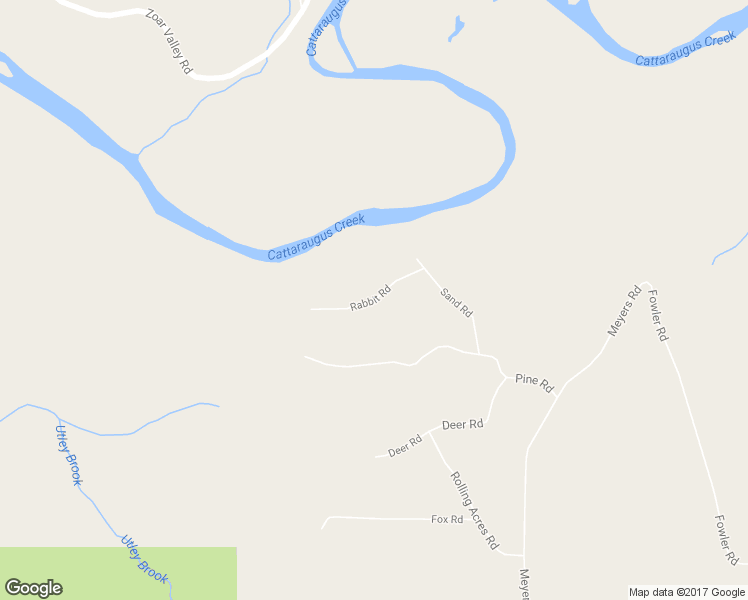 map of restaurants, bars, coffee shops, grocery stores, and more near Rabbit Road in East Otto