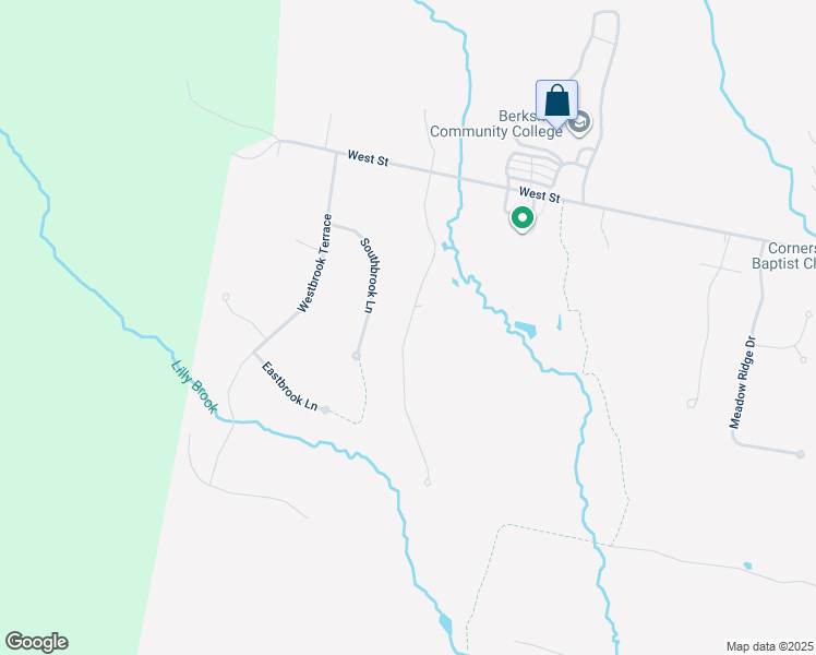 map of restaurants, bars, coffee shops, grocery stores, and more near Lillybrook Road in Pittsfield