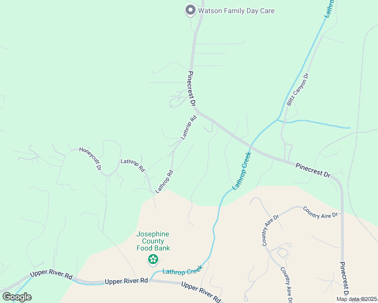 map of restaurants, bars, coffee shops, grocery stores, and more near Chaparral Drive in Grants Pass