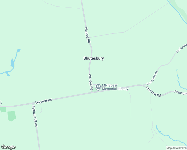 map of restaurants, bars, coffee shops, grocery stores, and more near 33 Wendell Road in Shutesbury