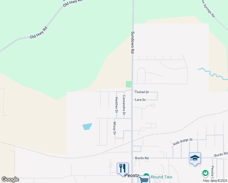 map of restaurants, bars, coffee shops, grocery stores, and more near Cashel Drive in Peosta