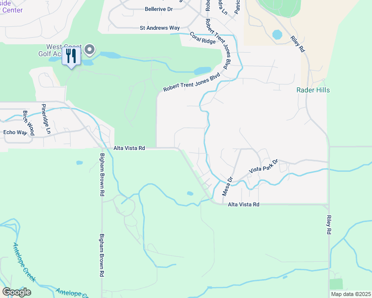 map of restaurants, bars, coffee shops, grocery stores, and more near 112 Greenmoor Drive in Eagle Point