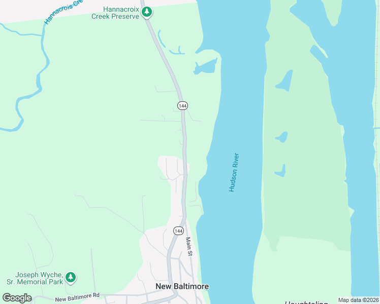 map of restaurants, bars, coffee shops, grocery stores, and more near 1056 New York 144 in New Baltimore