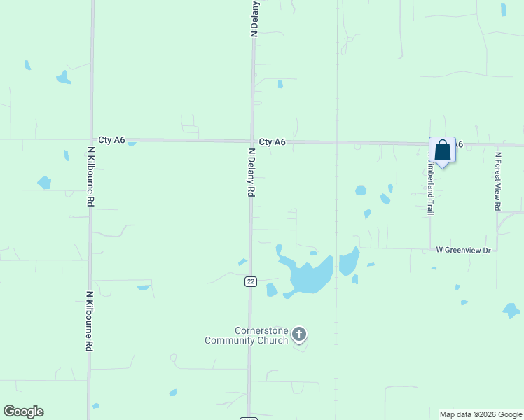 map of restaurants, bars, coffee shops, grocery stores, and more near 40805 North Delany Road in Wadsworth