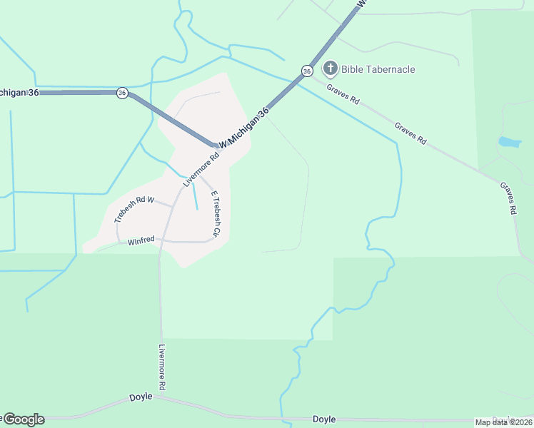 map of restaurants, bars, coffee shops, grocery stores, and more near 15601 Devonshire Drive in Pinckney