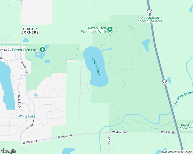 map of restaurants, bars, coffee shops, grocery stores, and more near 40700 Huntley Lake Association Road in Antioch