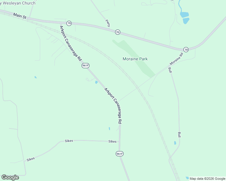 map of restaurants, bars, coffee shops, grocery stores, and more near 10528 New York 961F in Arkport