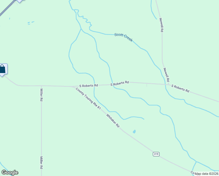 map of restaurants, bars, coffee shops, grocery stores, and more near 3151 South Roberts Road in Fredonia