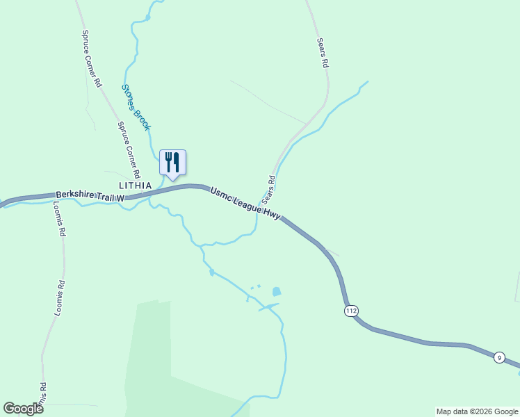 map of restaurants, bars, coffee shops, grocery stores, and more near 149 Berkshire Trail West in Goshen